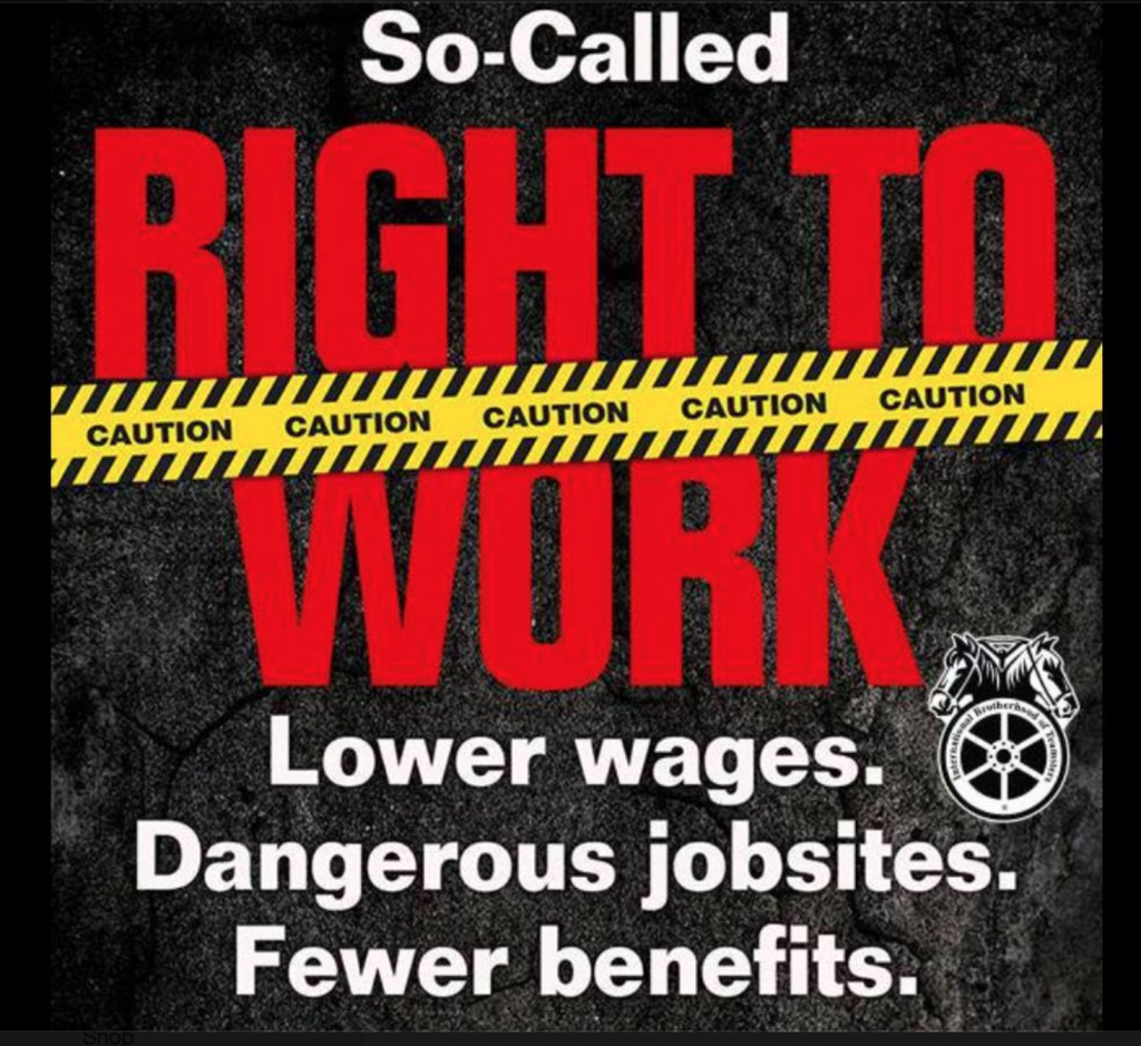 Stop ‘right To Work’ For Less Legislation Teamsters Local 399 Hollywood