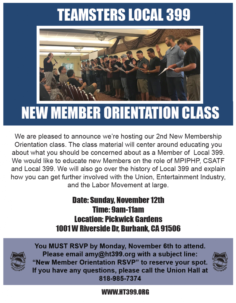 New Member Orientation Class