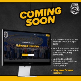 Teamsters Local 399 Splash Page Website Launch | Full Site 2025